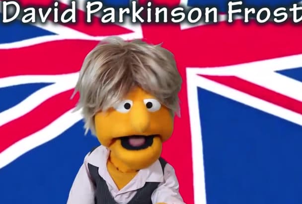 Record a british boris johnson puppet video about anything ...