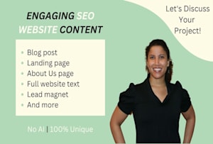 Be Your SEO About Us Page Writer Or Website Content Writer, 46% OFF