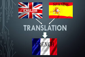 从英语或西班牙语写一篇法语翻译