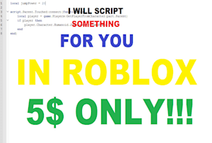 Fiverr Search Results For Roblox Script - i will script something for you in roblox