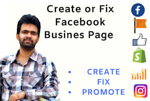 创建，修复或优化facebook业务页面或粉丝页面