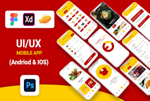 设计现代应用程序UI ux, ios UI和应用程序模型在adobe xd