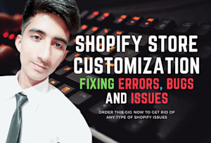 做自定义shopify编码，修复任何错误在你的shopify商店