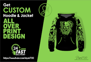 design sublimation hoodie, all over print design