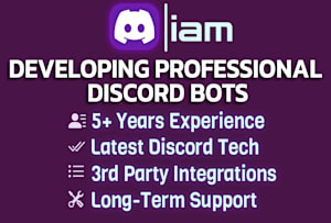 Custom discord bots low price by Dahpool