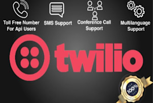 建立twilio短信，散装短信，语音呼叫，自动应答