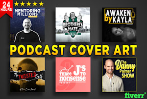 design podcast cover art and itunes podcast logo professionally