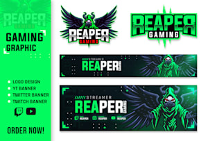 I will design professional custom, gaming  banner - FiverrBox