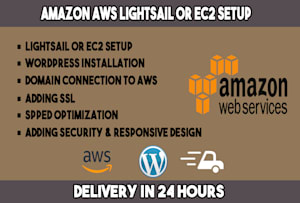 安装amazon AWS lightsail或ec2, s3桶，解决AWS的问题