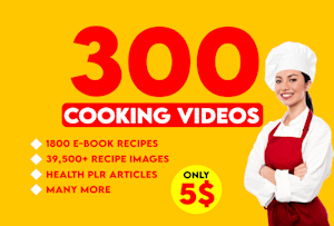 为您的YouTube，网站，博客等制成食物烹饪视频配方