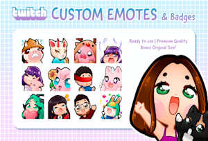 Draw custom badges for twitch and discord by Sapphireying