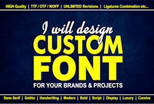 Diseño de fuente de época | Fiverr