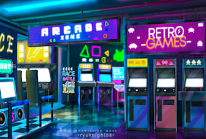 Anime arcade aesthetic HD phone wallpaper | Pxfuel