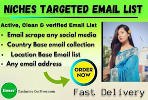 收集利基清洁和核实的电子邮件列表的电子邮件营销
