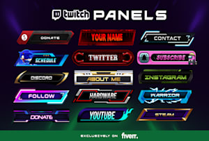 Vampire Twitch Panels for Live Streaming - StreamersVisuals