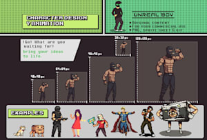 Create 16x16 or 32x32 pixel art character, item, icon, ui by Daviddelmundo