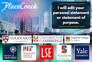 edit your personal statement or statement of purpose
