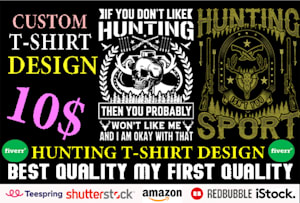 Do fishing and hunting t shirt design by Harun91