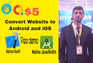 convert website to android and ios app