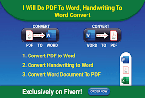 convert handwriting to word document
