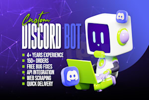 Custom discord bots low price by Dahpool