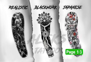 Custom Tattoo Design by Freelance Tattoo Designers | Fiverr
