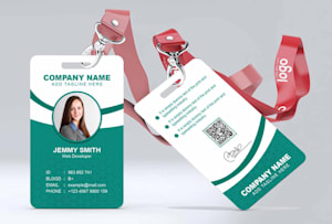 Do professional id card design, id badge, lanyard by Sultanm_design