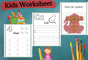 24 best children worksheets services to buy online fiverr
