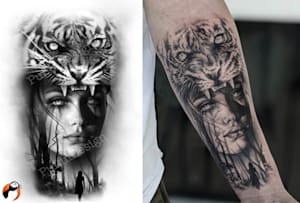 Gangster Full Sleeve By Michael Custom Tattoo 103278  Designhill