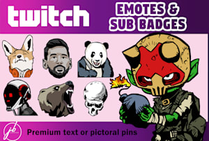 Black Bunny Emotes, Twitch Emotes, Discord Emojis