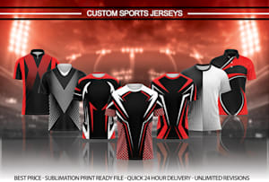 Jersey Design, Sports Wear Design - MasterBundles
