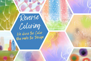 Create reverse coloring book pages by Reversecoloring