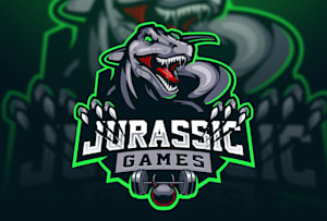 Logotipo De Jogo De Dinossauro - Criador de Logotipo Turbologo