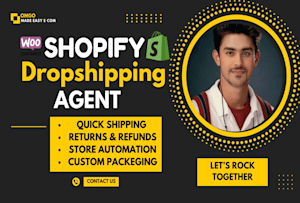 create high selling shopify dropshipping store website with suppliers