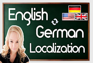 localize english to german and localize german to english localization