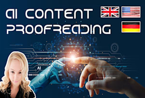 proofread german or english chatgpt and ai content