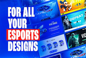 I will design professional custom, gaming  banner - FiverrBox