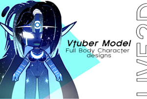 Draw a custom gacha vtuber body base by Glowwyangels
