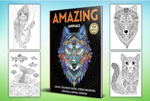 Create unique kids coloring books and covers design for  kdp by  Coloringbooks99