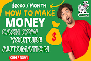 Monetize faceless video for  automation, usa cash cow channel, high  cpm by Franklmark