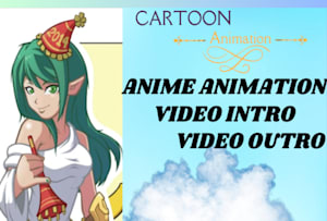 Criador de introdução de anime grátis - modelos de introdução de anime  incluídos