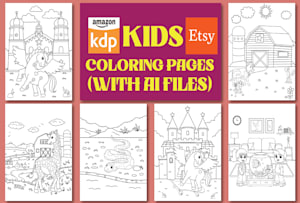 Draw coloring book page for kids by Gd_shahajalal