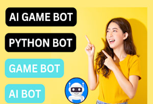Make python game bot game bot python automation video game bot website bit  by Wise_ai