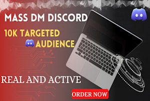 You will get Discord server promotion, Minecraft to 500k active users via  Mass DM