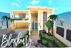 Roblox Bloxburg House Build Cute Modern Preppy Family Rp House 