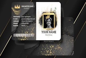 Passenger Princess ID Card [Photo Personalized]