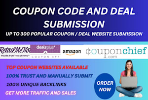 Need Someone to Submit my Discount Code to 30 Kupon code or Discount  Website - SEOClerks