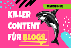 write a killer german article for your blog