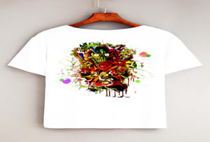 Create or print an awesome trendy watercolor t shirt design by