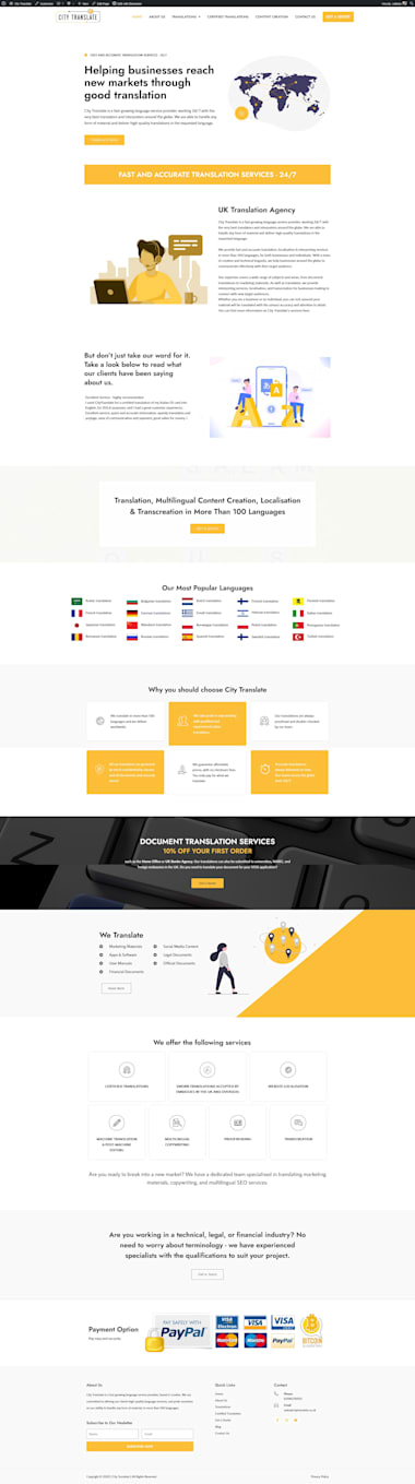 Create business wordpress website design by Sabtain | Fiverr